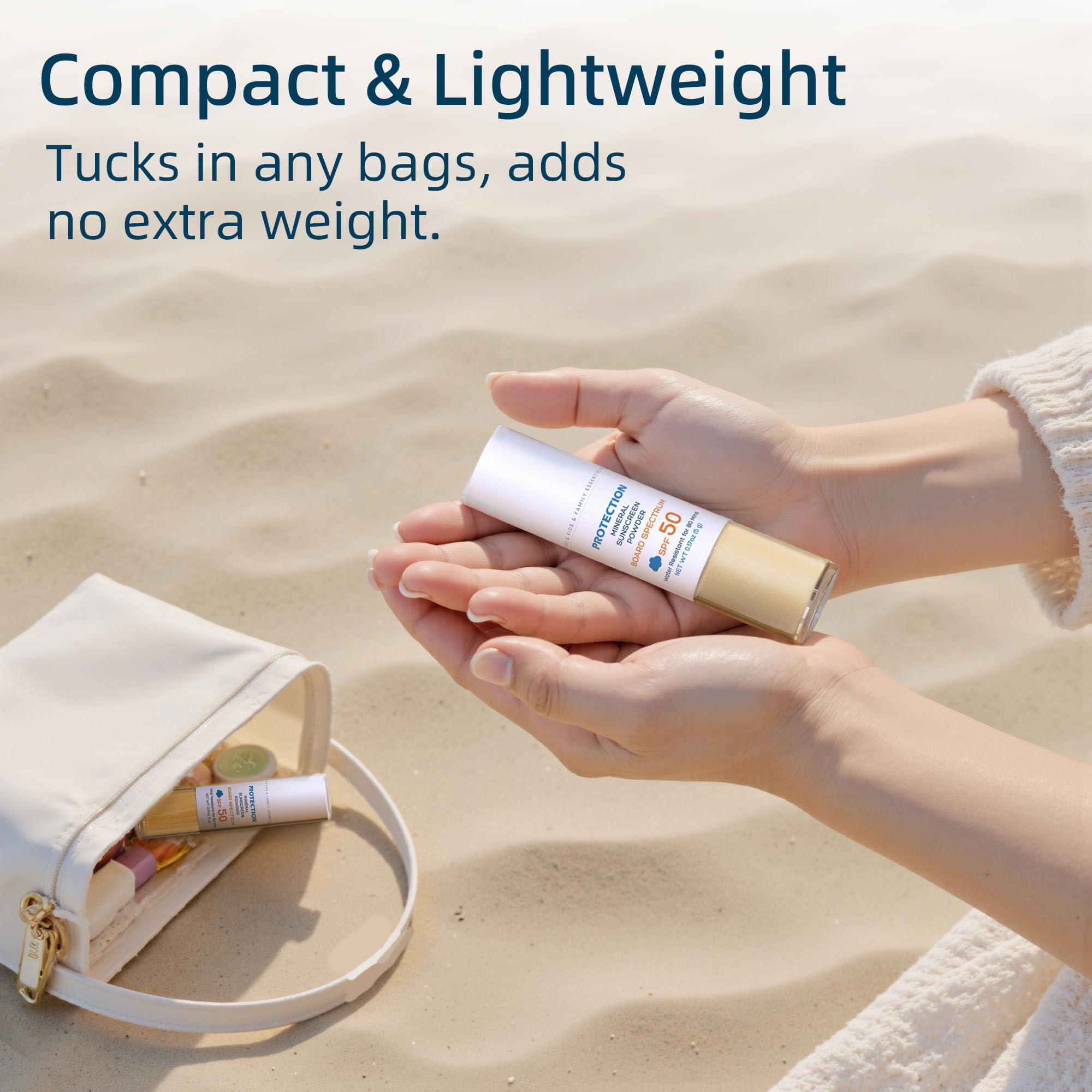 Bella's Friends Life size compared in adult hand illustrating compact, travel-friendly design