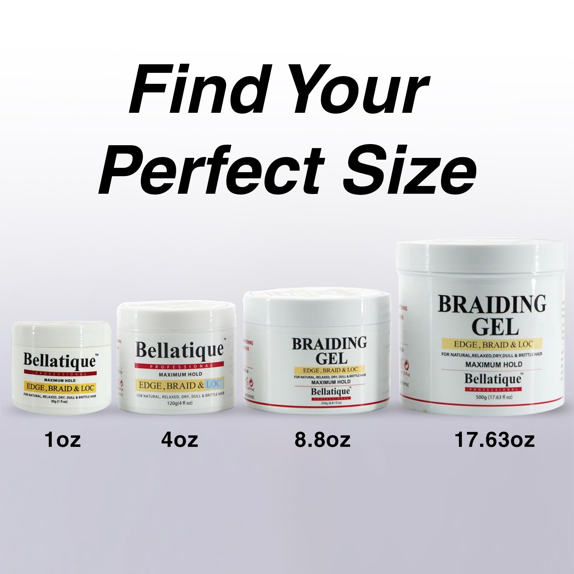 BELLATIQUE finished high-shine style highlighting glossy, frizz-free result benefit