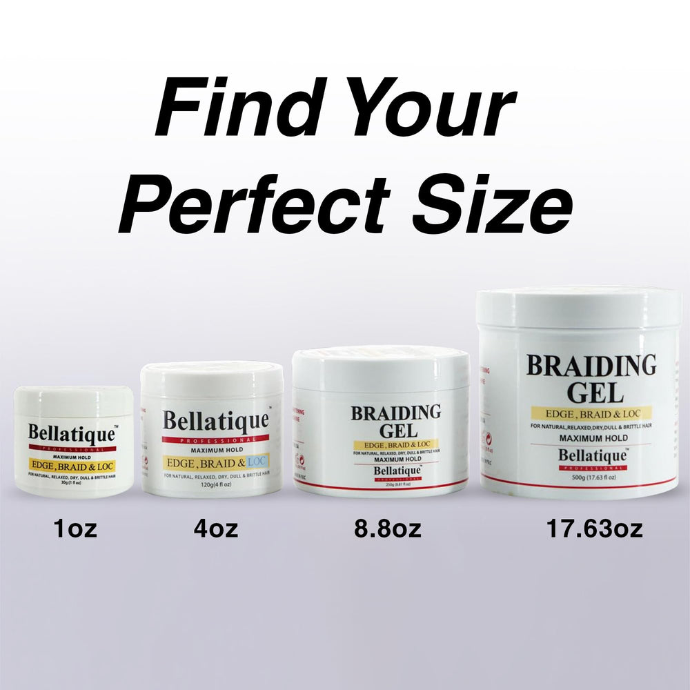 BELLATIQUE finished high-shine style highlighting glossy, frizz-free result benefit