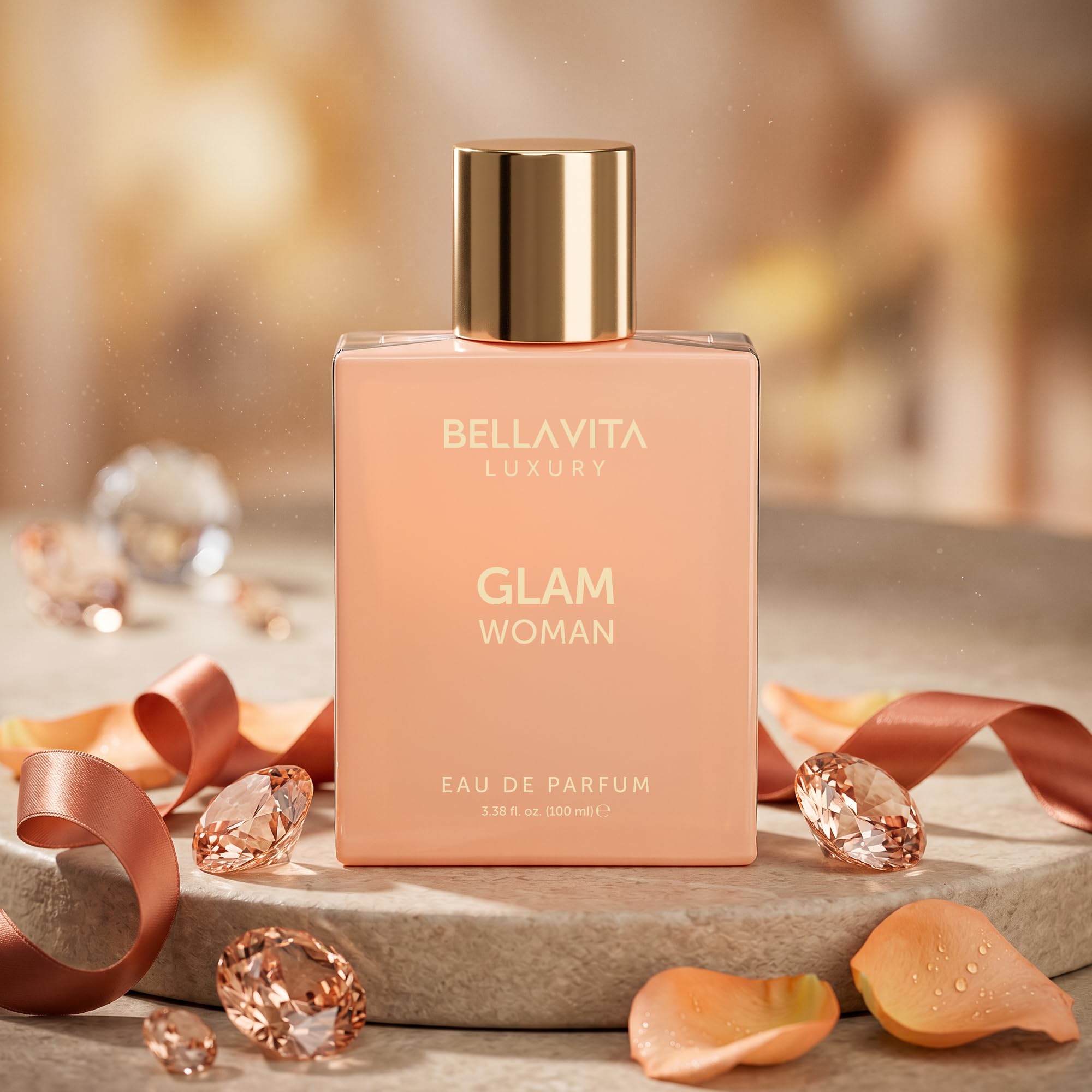 Bellavita Luxury in evening outfit setting suggesting celebration-ready scent