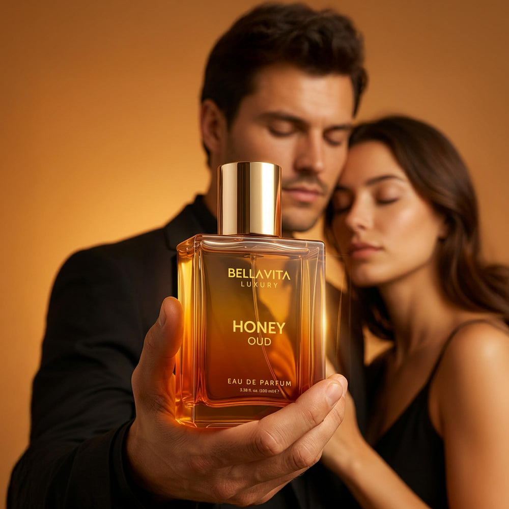 Bellavita Luxury lifestyle image at evening event showing sophisticated scent presence