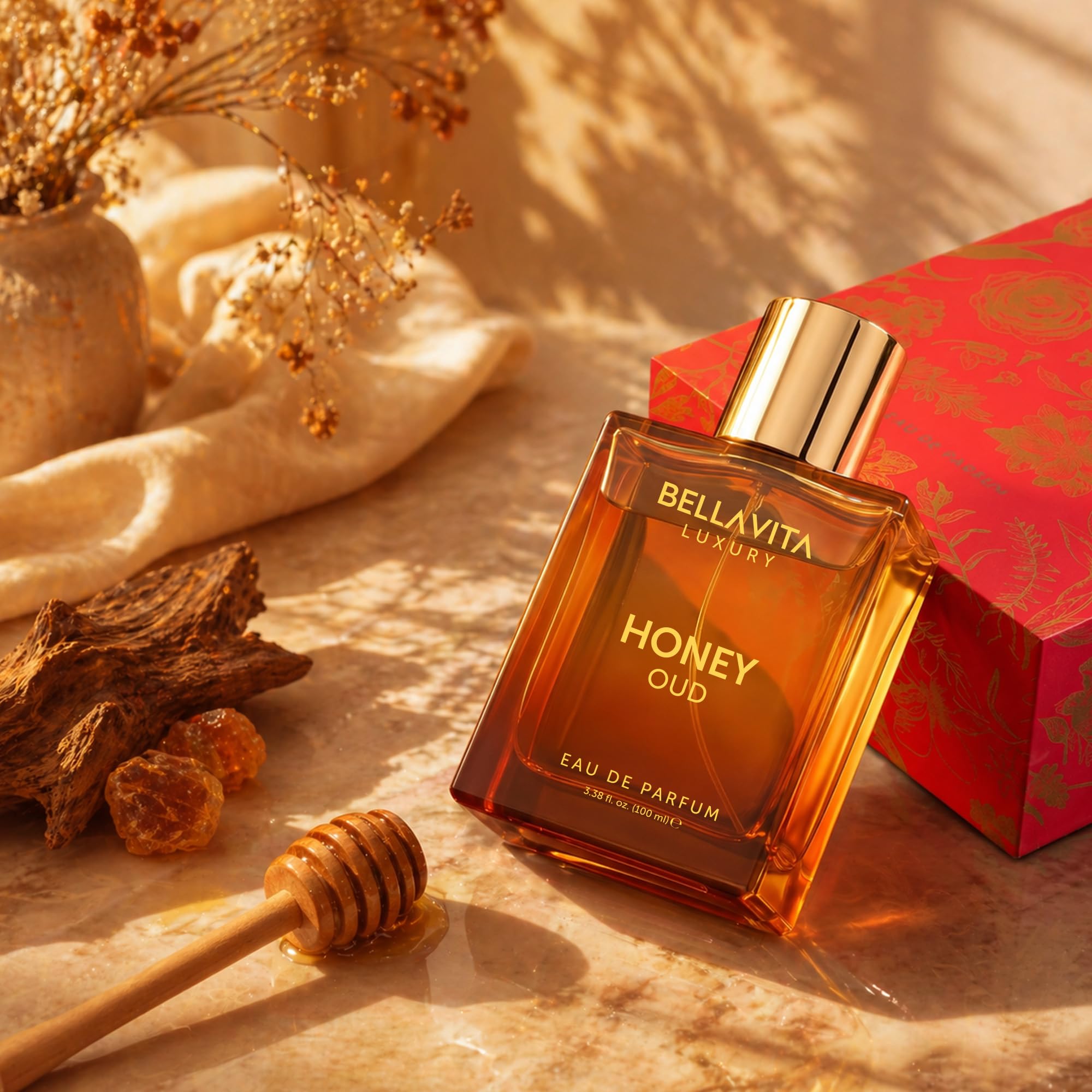 Bellavita Luxury bottle next to ruler to show the 100ml size and travel preparedness