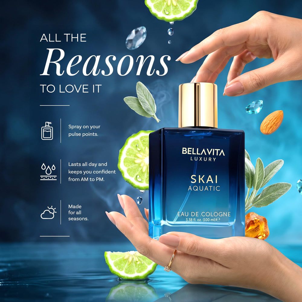 Bellavita SKAI cap and spray nozzle detail enabling precise, mess-free application