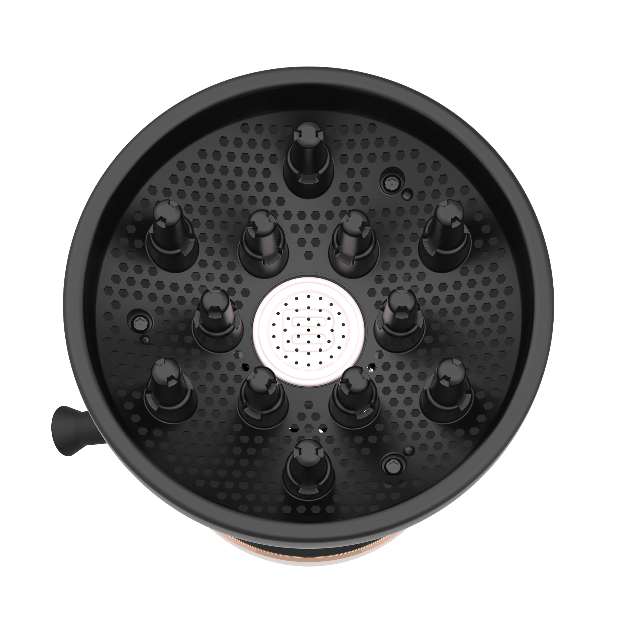 Bellissima Diffon diffuser bowl close-up highlighting even airflow for defined curls
