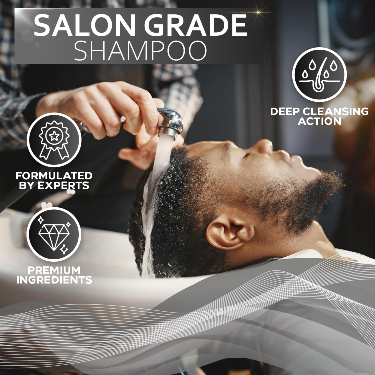 BELLISSO bathroom lifestyle display emphasizing salon-grade grooming routine