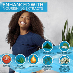 BELLISSO label close-up highlighting biotin and sulfate-free benefits