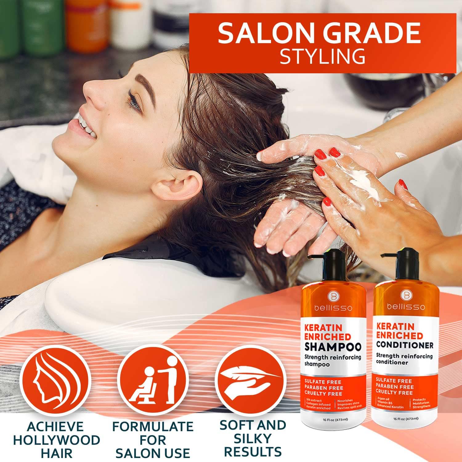 BELLISSO in bathroom lifestyle scene showing easy daily use benefit
