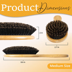 Belula close-up of 100% boar bristles highlighting natural texture and even oil distribution