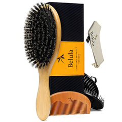 Belula front view full set showing all tools and pouch for versatile grooming