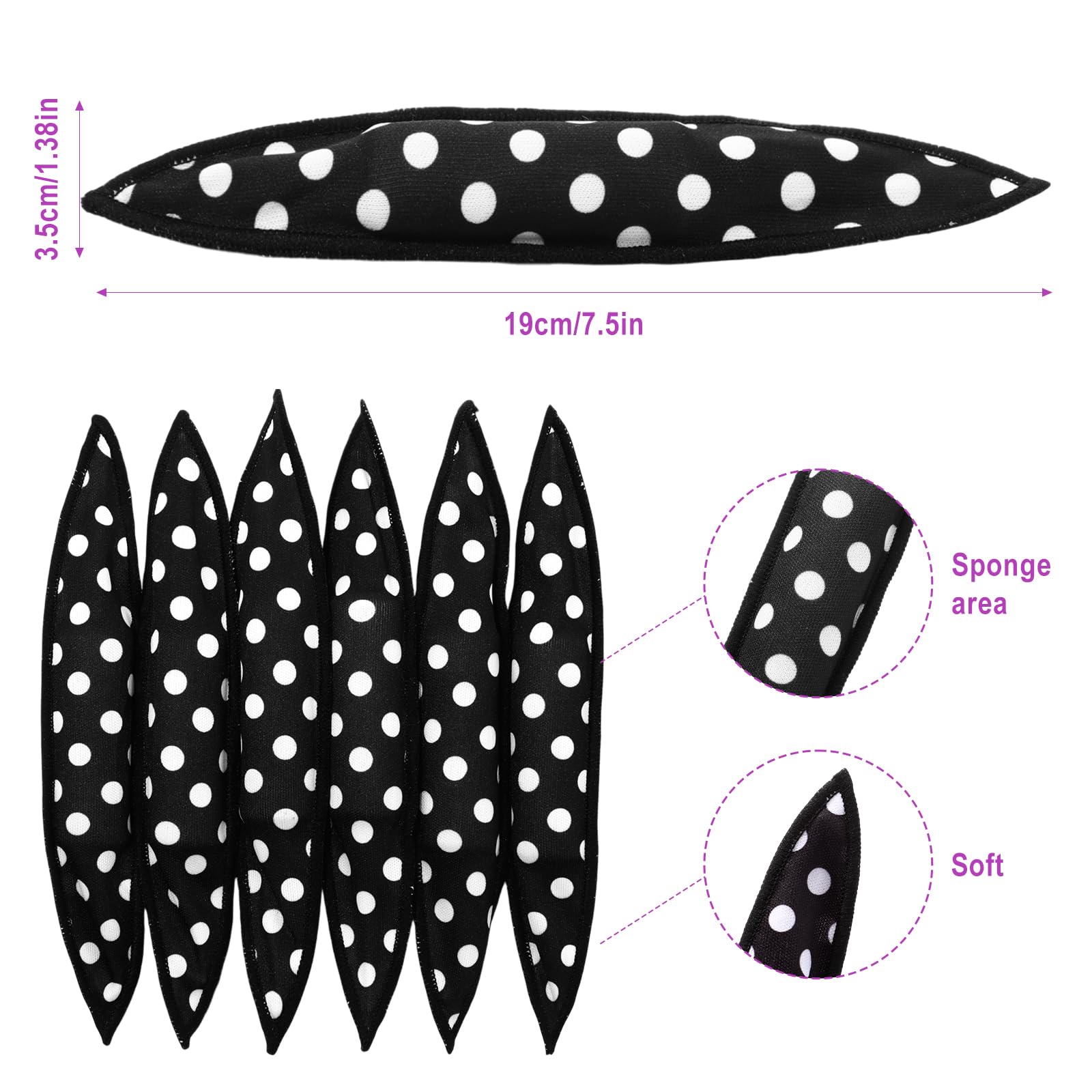 Bememo roller wrapped in hair demonstrating easy no-heat styling benefit