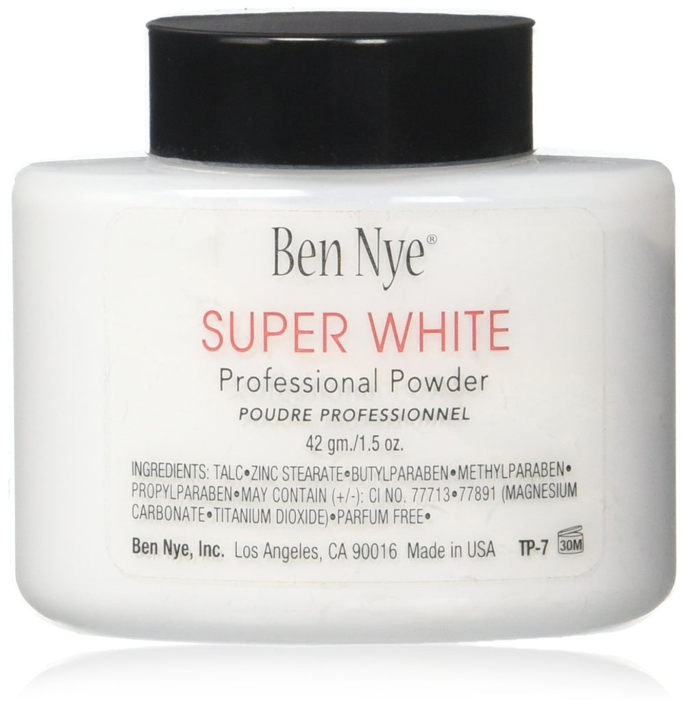 Ben Nye jar front view showing label and compact size for travel and kit convenience
