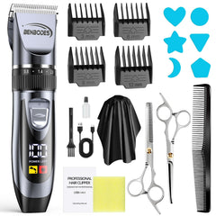 Benbodes front view of clipper and accessories showing a complete kit benefit