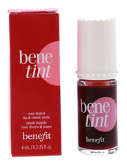Benefit Bene Tint close-up stain droplet showing sheer, buildable pigment