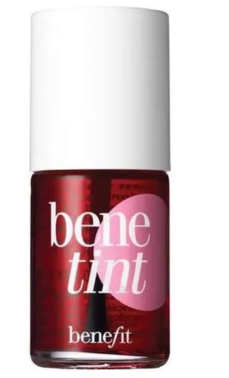 Benefit Benetint mini front packaging showing compact size and recognizable label, easy portability