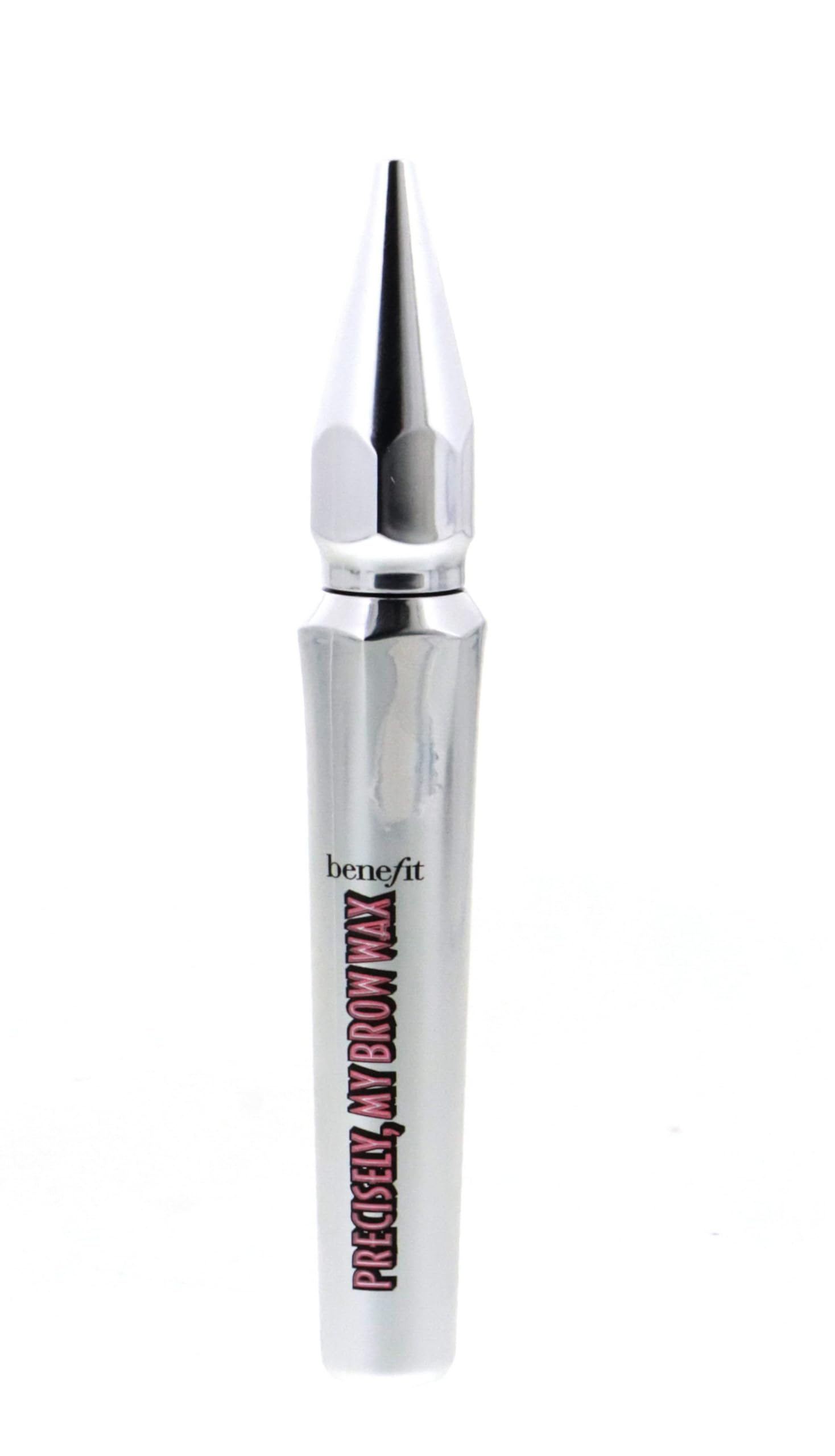 Benefit Precisely My Brow Wax dual-sided brush detail showing precision tip and grooming end for control