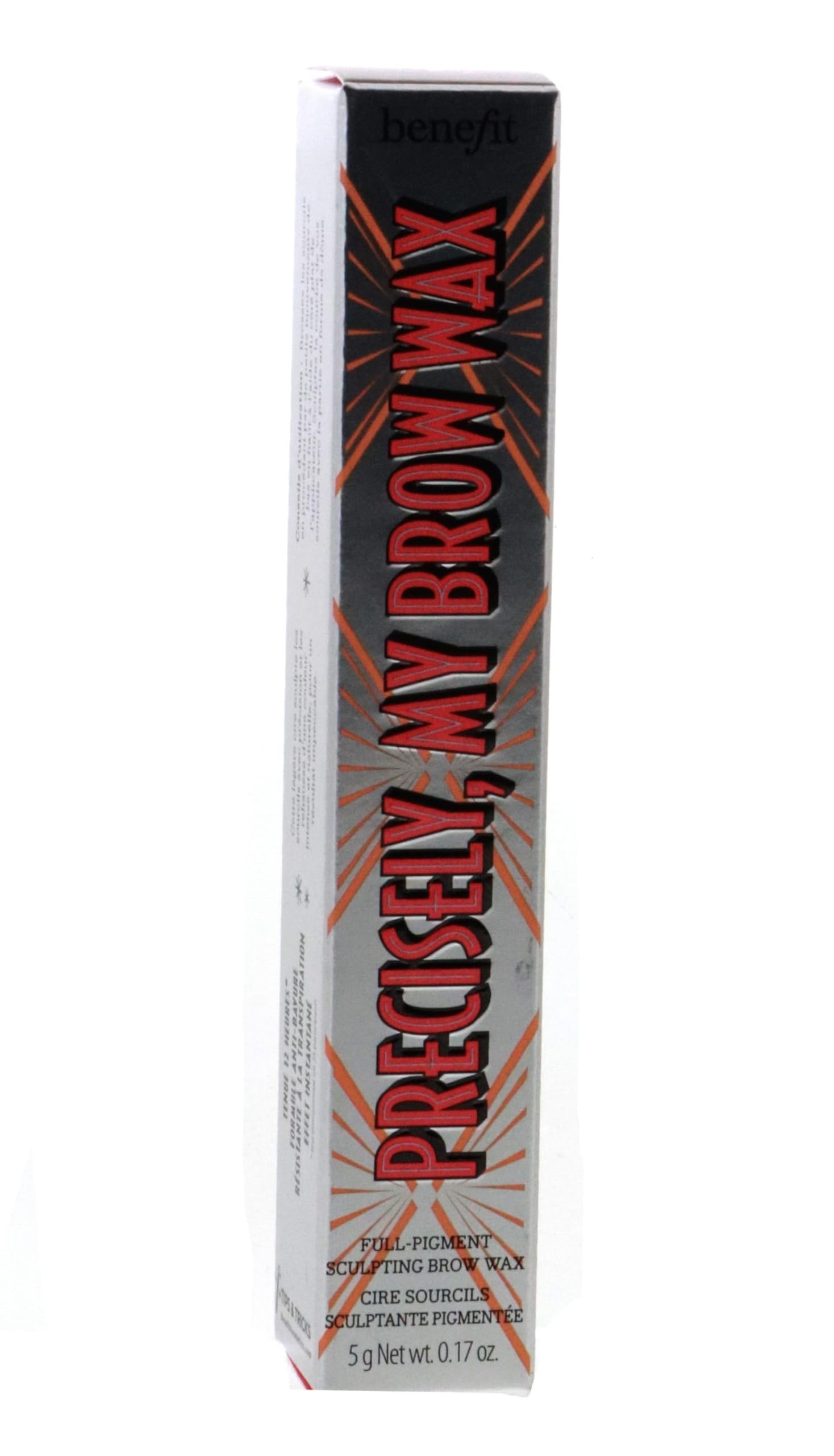Benefit Precisely My Brow Wax texture close-up showing creamy wax pigment for buildable natural color