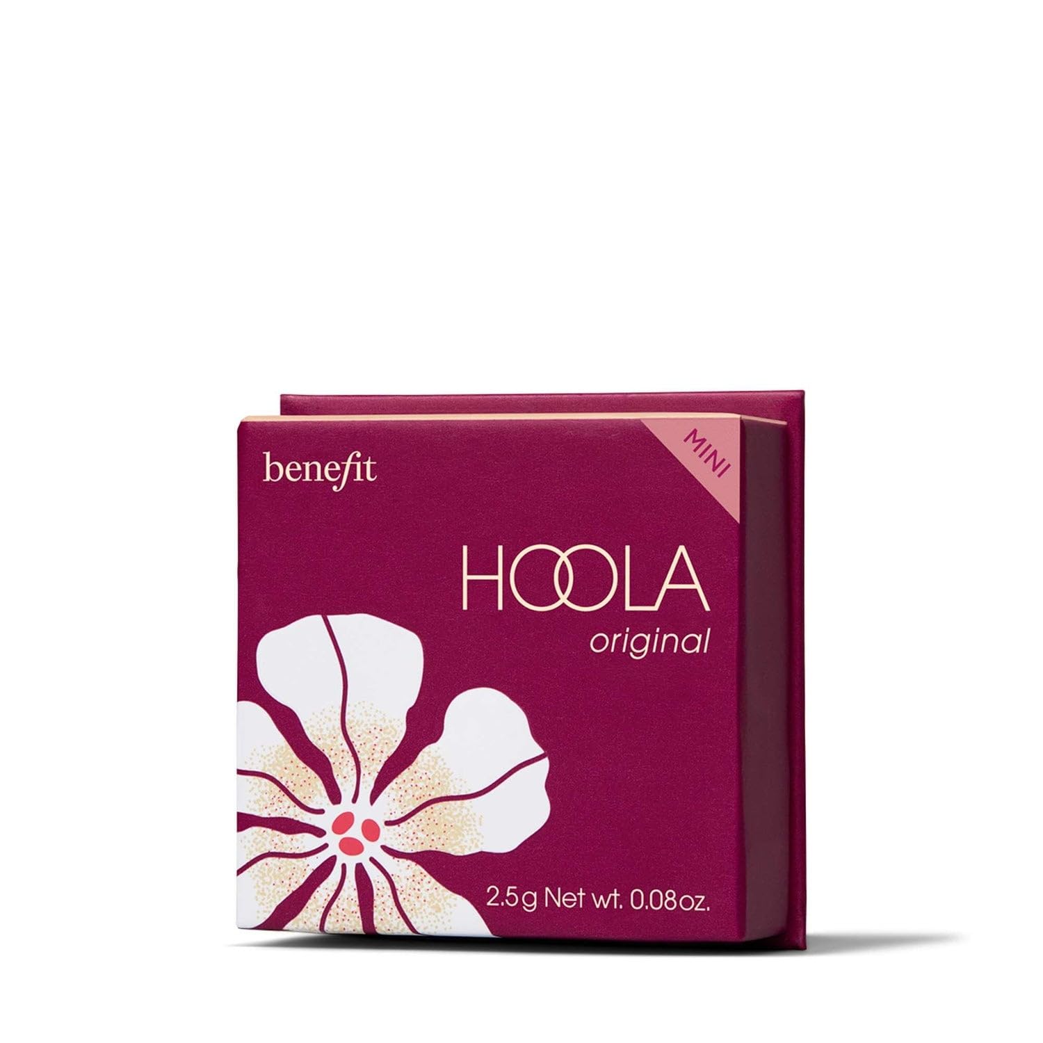 Benefit Hoola mini natural-bristle brush close-up for precise application benefit control