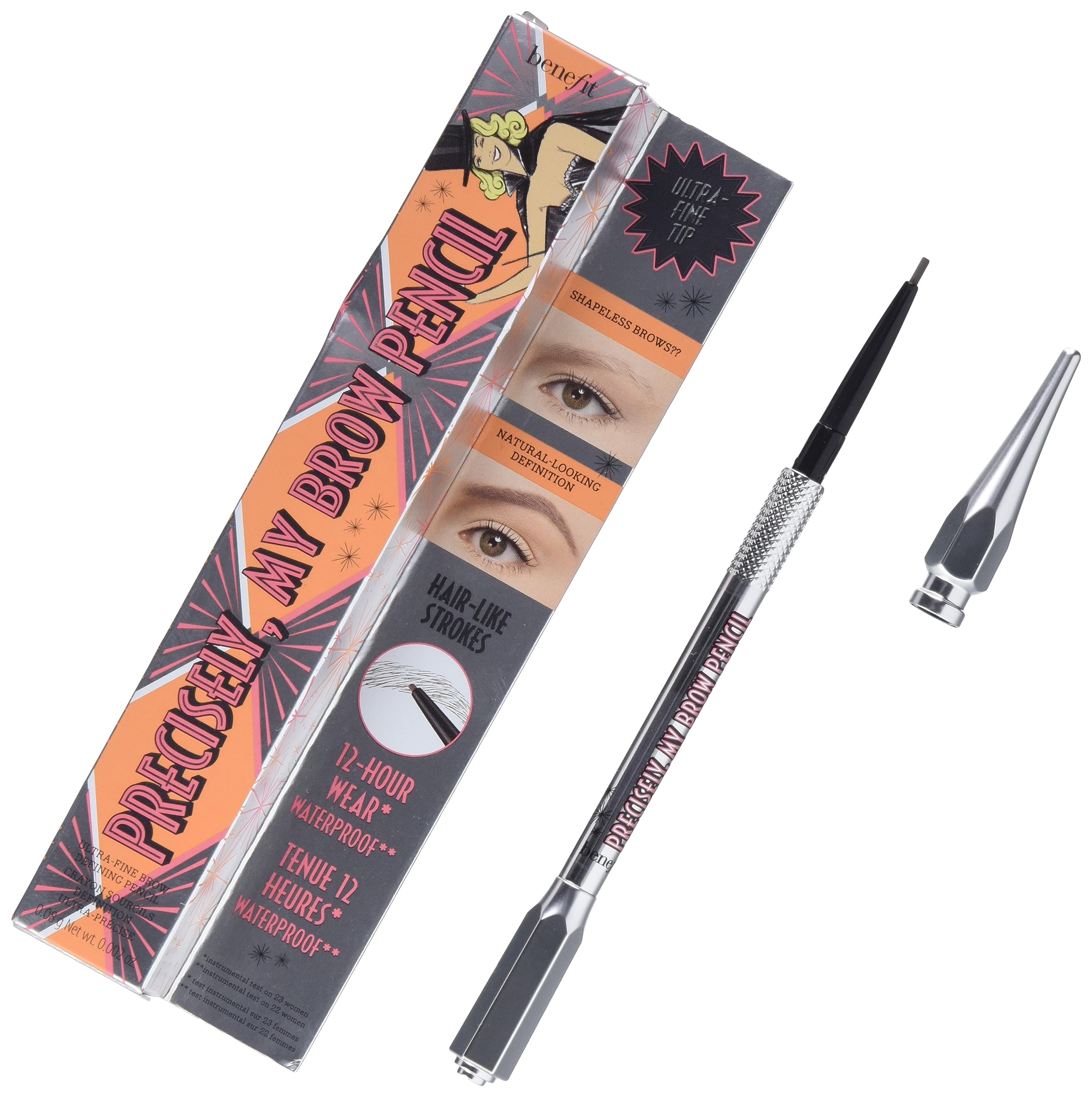 Benefit Precisely My Brow Pencil front packaging showing shade 3.5 for easy identification and purchase