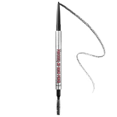 Benefit close-up of ultra-fine twist-up tip drawing hairlike strokes, precise application