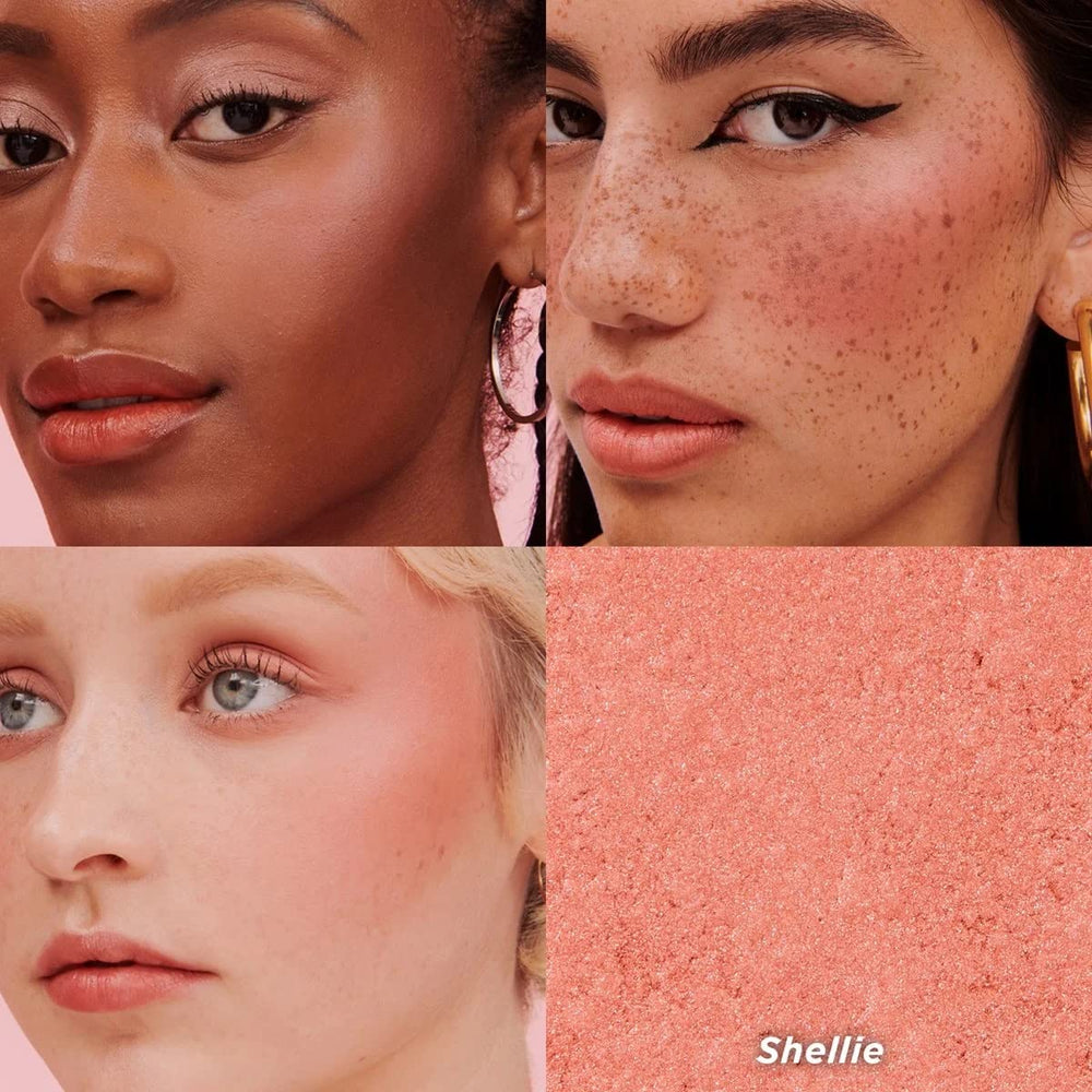 Benefit texture swirl of Shellie highlighting blendability and soft-focus benefit