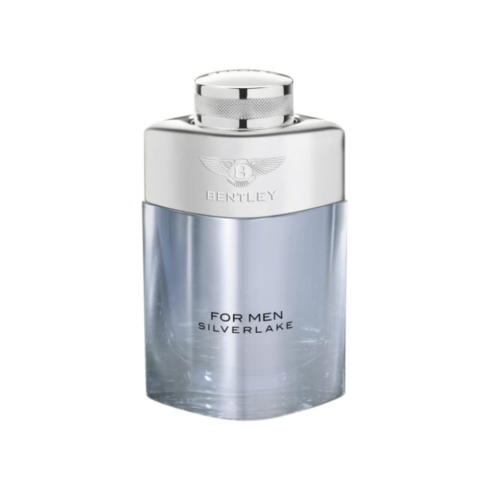 Bentley Silverlake front bottle showing elegant branding and clean design benefits refined presentation