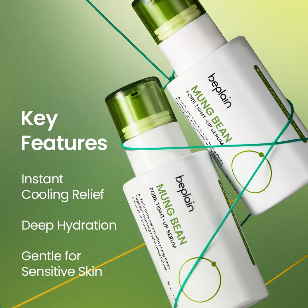 beplain serum texture close-up showing lightweight, fast-absorbing consistency