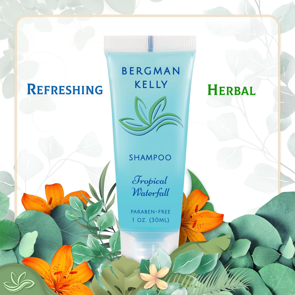 BERGMAN KELLY shampoo texture in hand demonstrating lightweight lather benefit