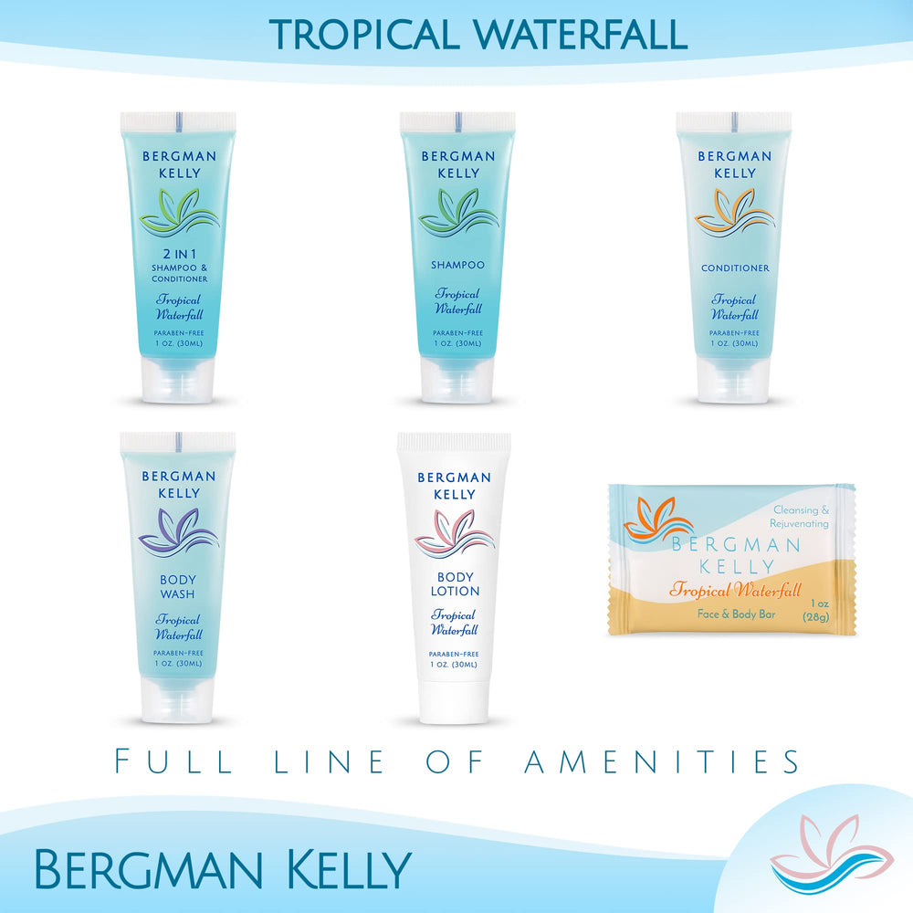 BERGMAN KELLY travel kit with soap illustrating guest-ready amenity appeal