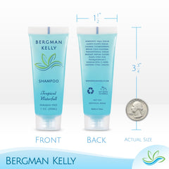 BERGMAN KELLY tube cap detail showing easy-open design for quick guest use