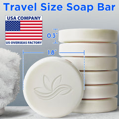 BERGMAN KELLY unwrapped round soap top view showing compact design