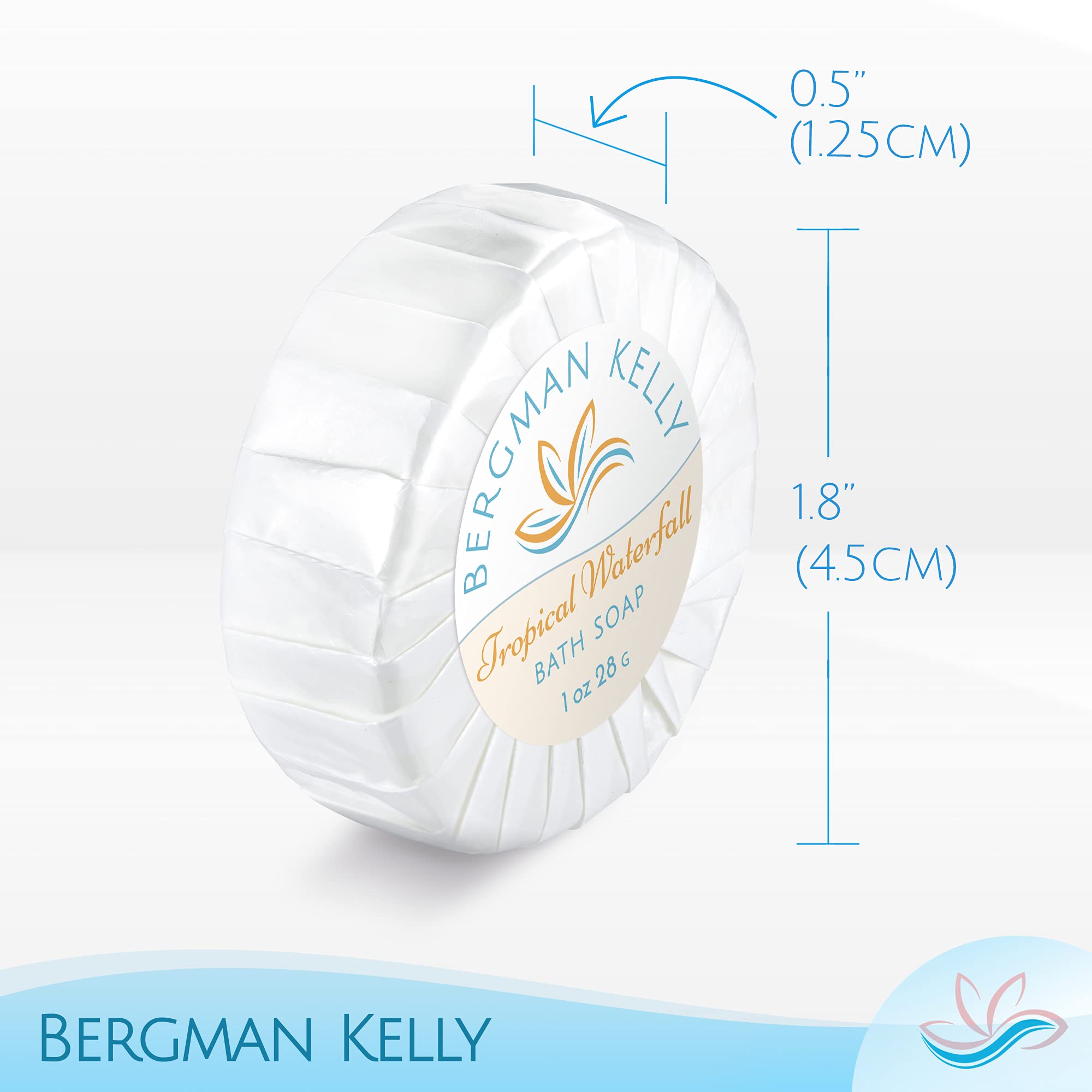BERGMAN KELLY individually wrapped soap detail highlighting hygienic packaging benefit