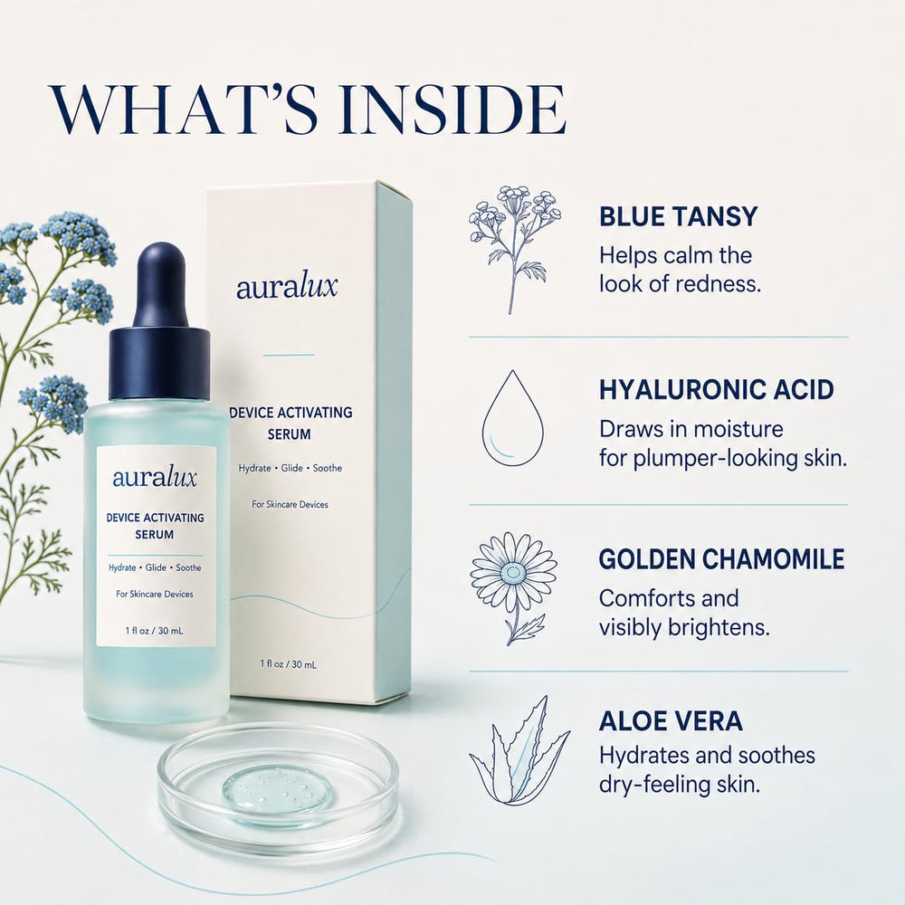 Berkland ingredients blue tansy chamomile aloe highlighting calming benefits