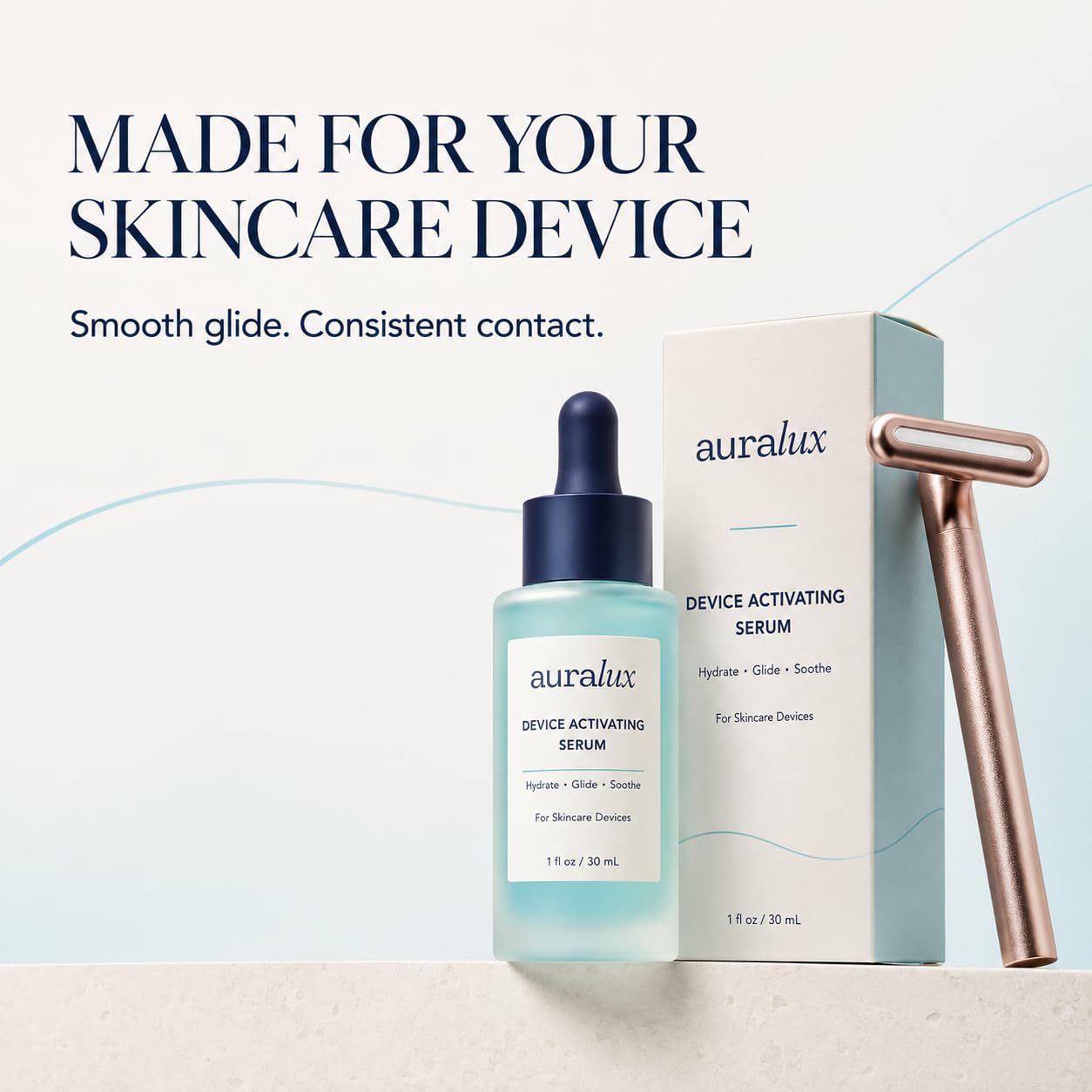 Berkland pump dispensing serum showing smooth texture and hydration