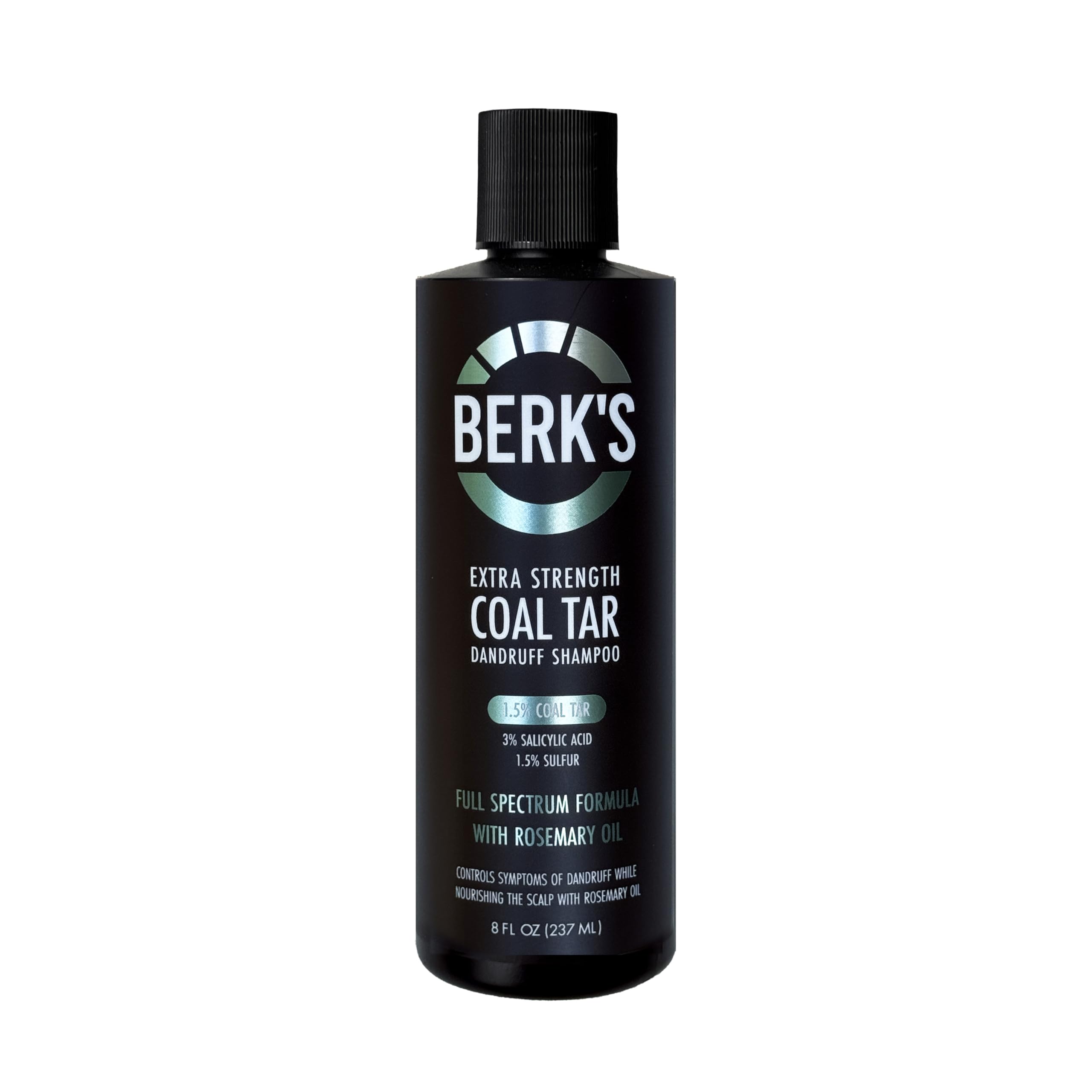 Berk's full spectrum front label showing product name and size, clear therapeutic benefit