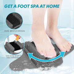 BESKAR dual bristles detail showing soft and firm textures for massage
