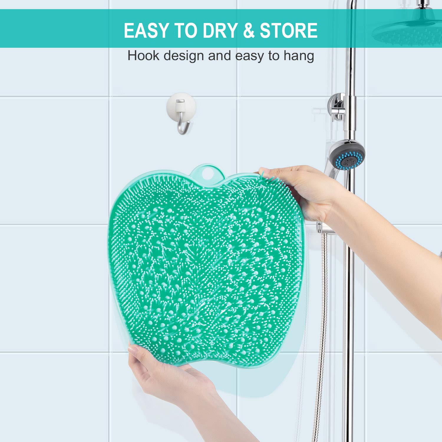 BESKAR mat staged in modern bathroom showing convenient everyday use