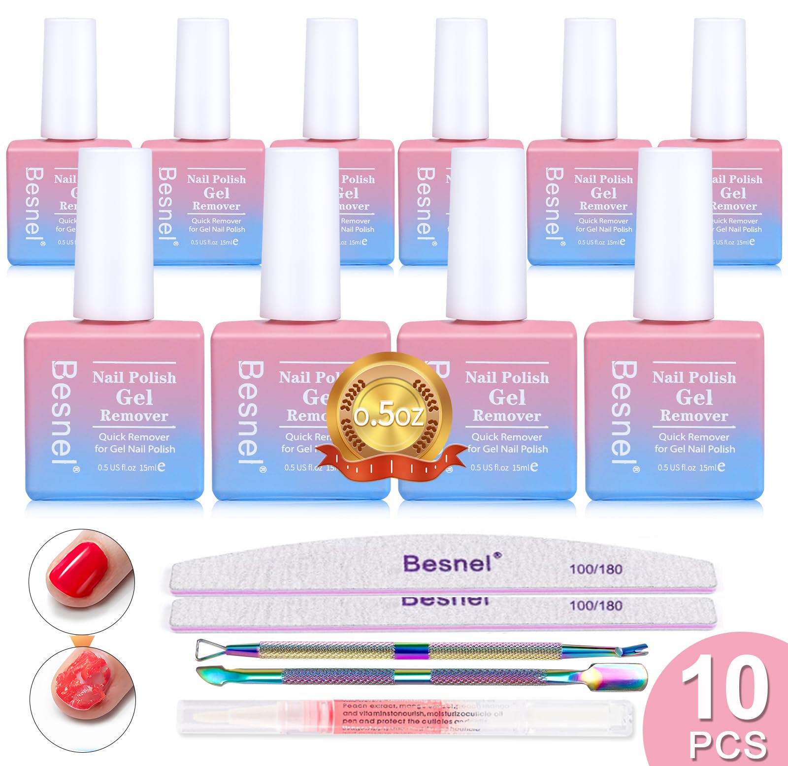 BESNEL front packaging showing kit and fast removal benefit