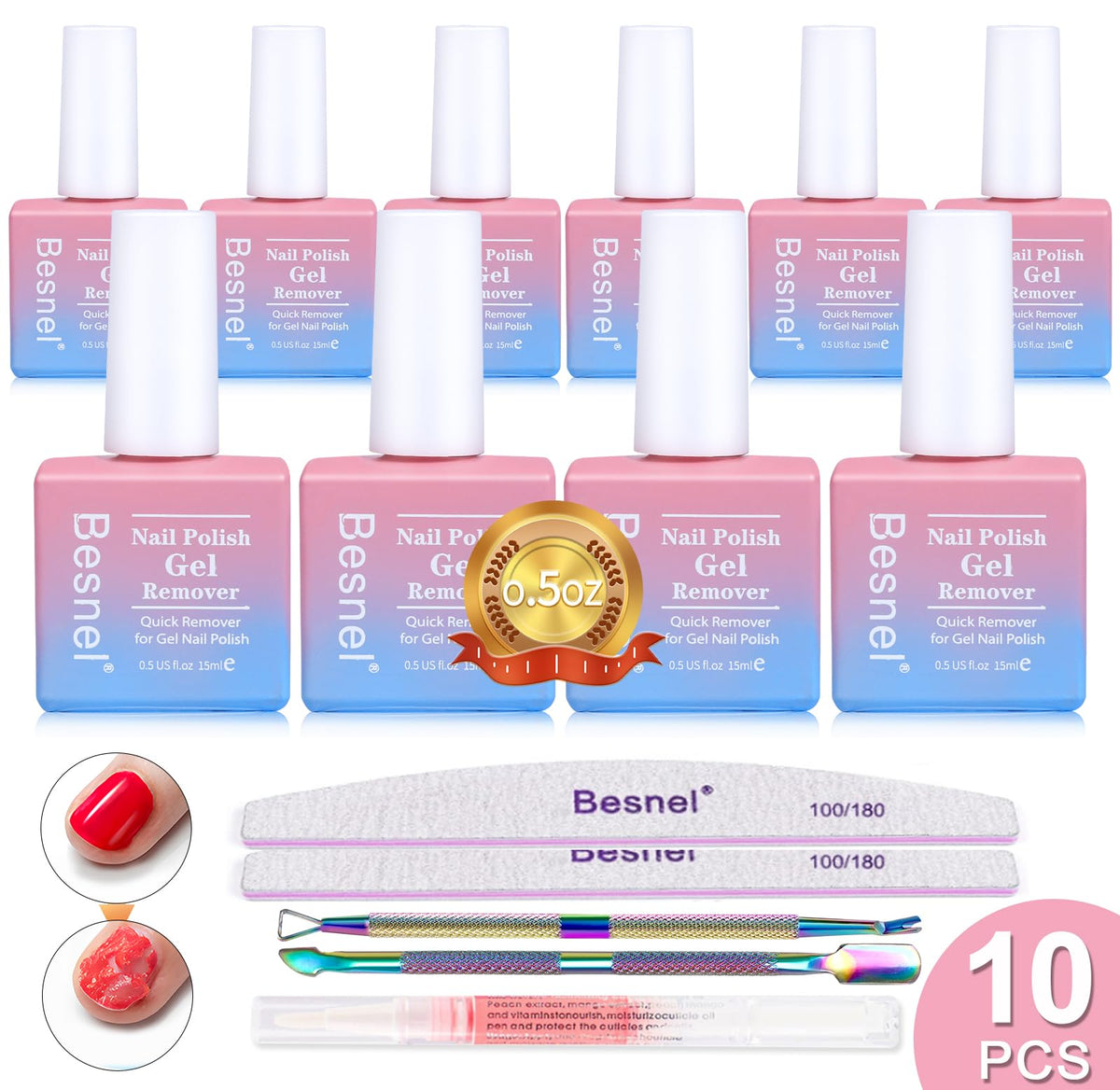 BESNEL front packaging showing kit and fast removal benefit