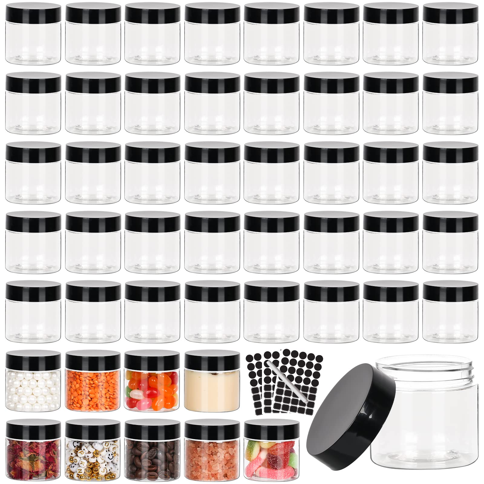 Betrome clear jar front view shows visibility for quick identification