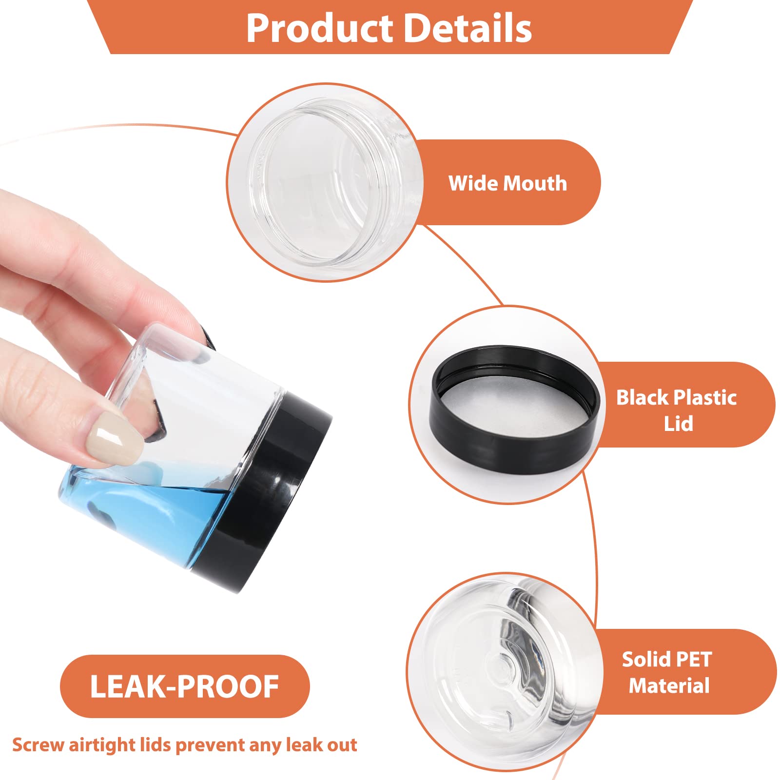Betrome open jar wide mouth highlighting easy filling and removal