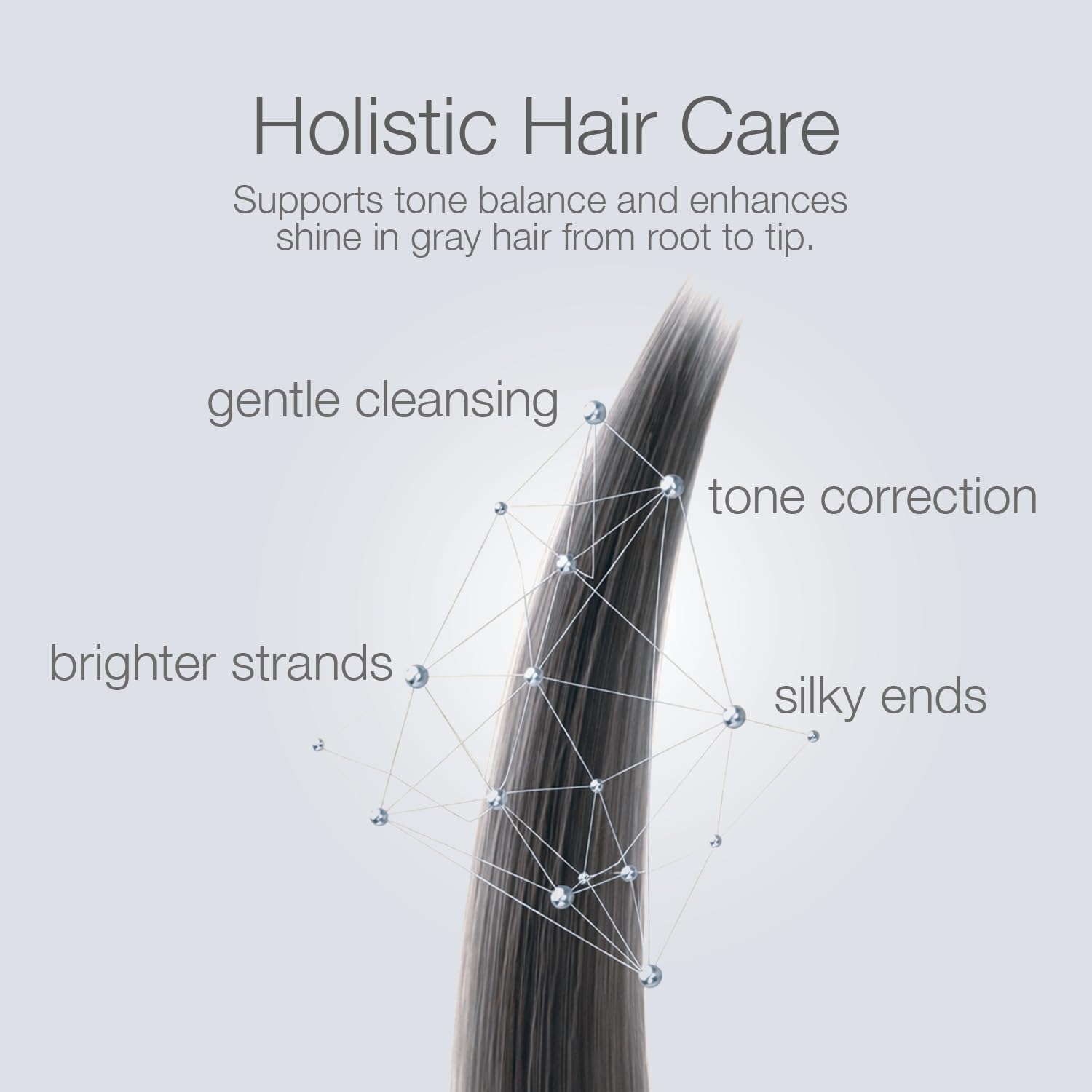 Better Not Younger bottle in shower being applied to hair for easy at-home use