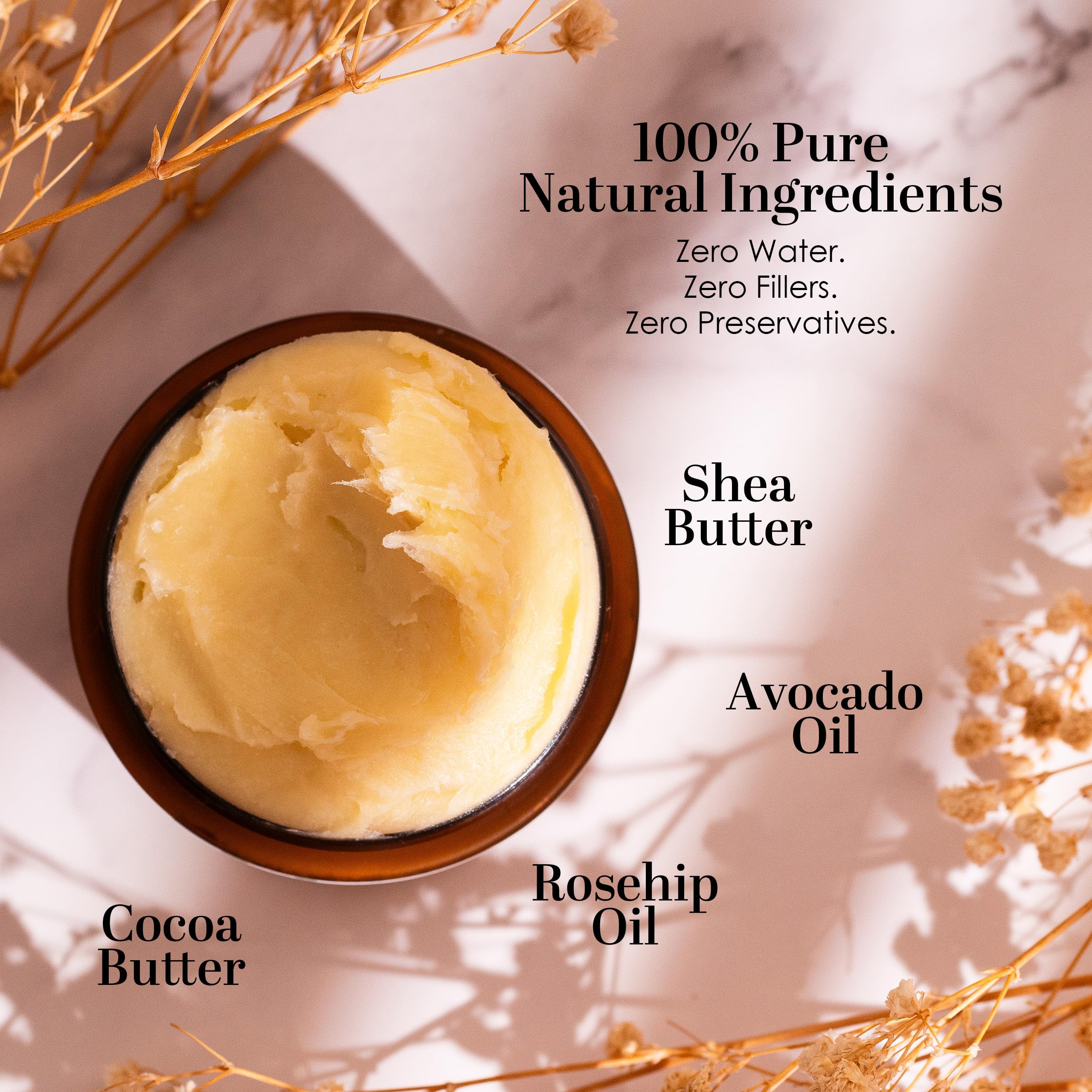 Applying Better Shea Butter to hand for targeted scar and dry skin relief