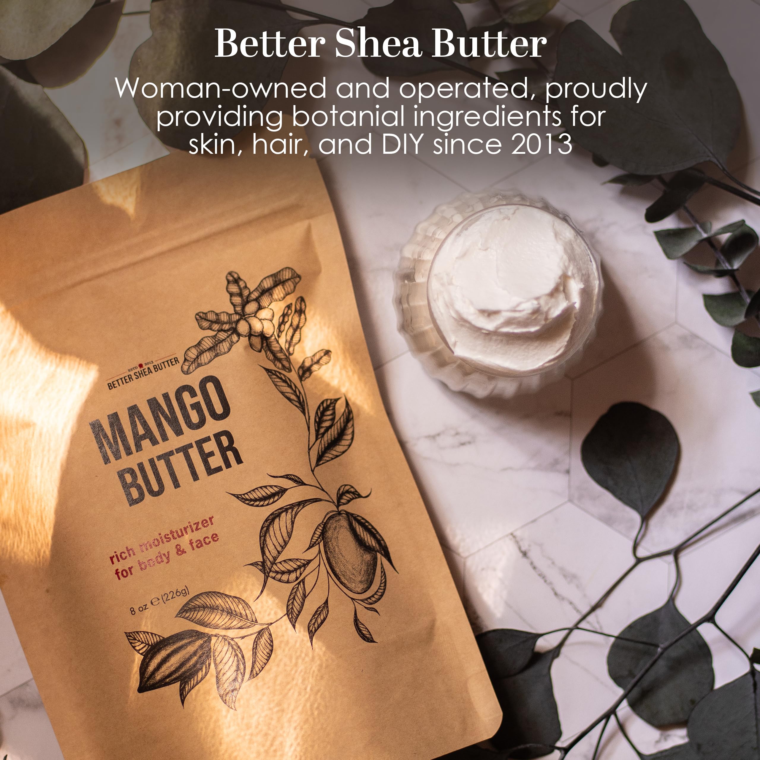 Better Shea Butter poured into a lotion bar mold illustrating small-batch soap and balm making