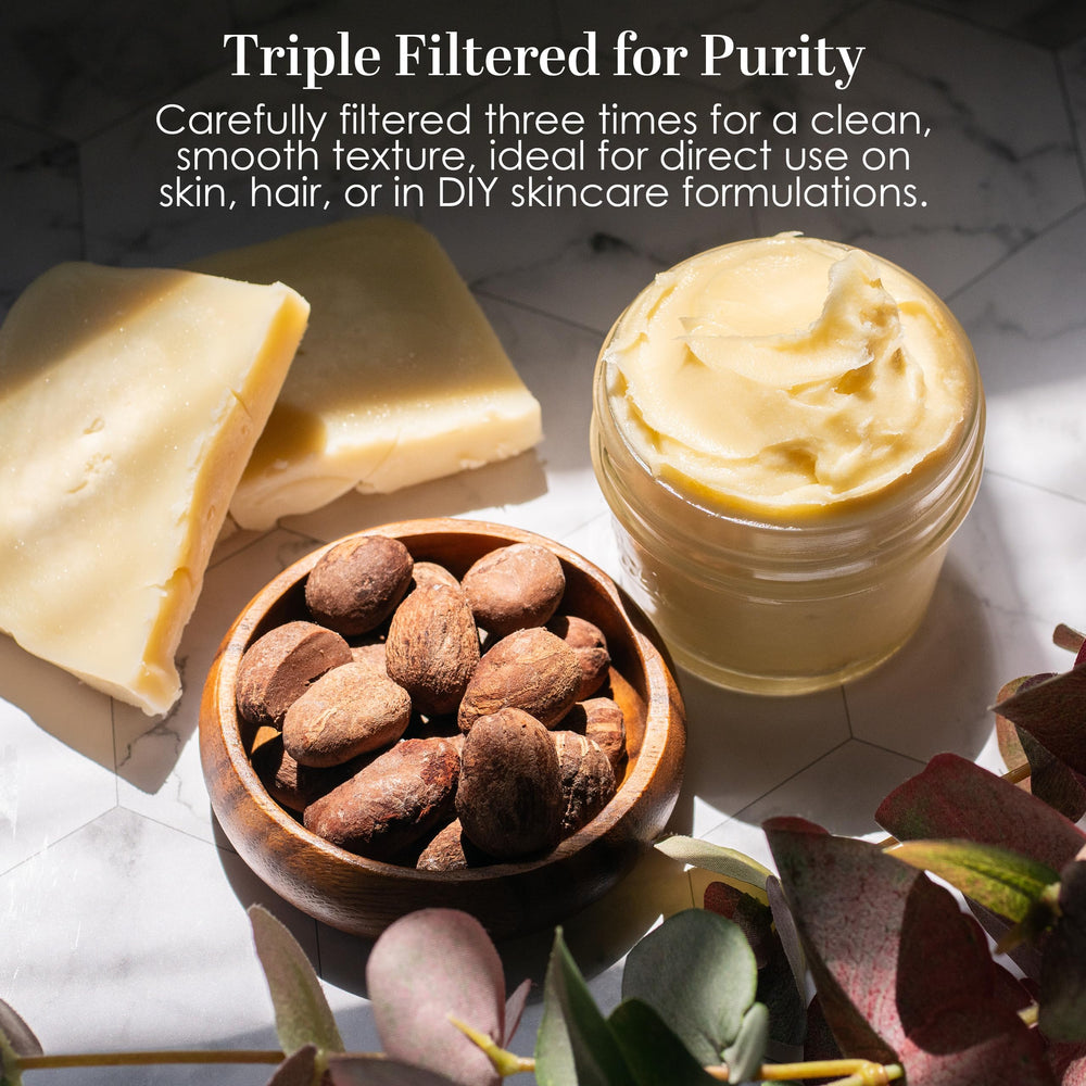 Better Shea Butter melted scoop demonstrating easy absorption and smoothness