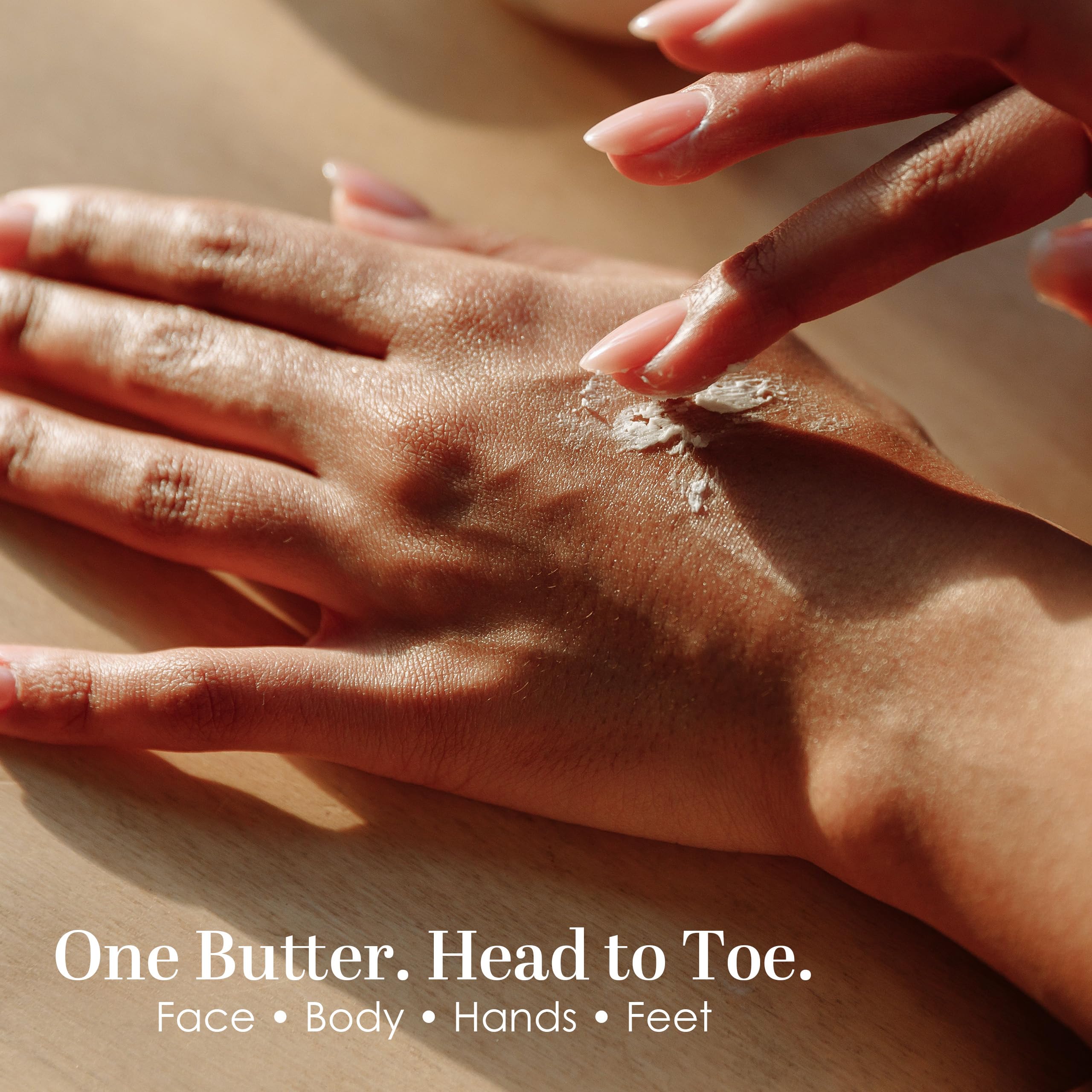 Better Shea Butter scooped on a spoon ready to apply for targeted moisturization benefit