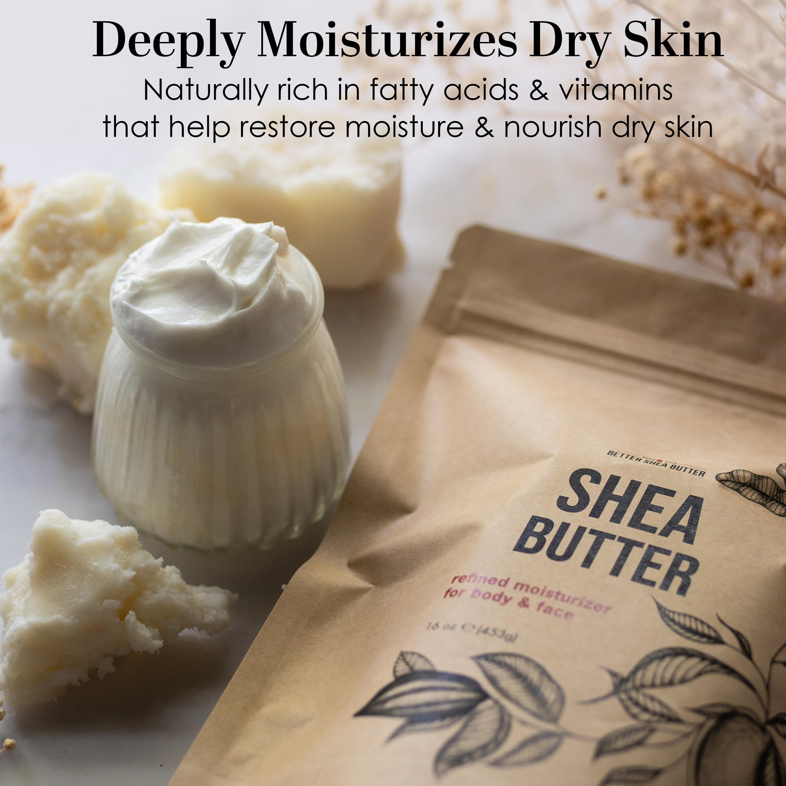 Better Shea Butter close-up texture detail highlighting smooth, filter-processed butter
