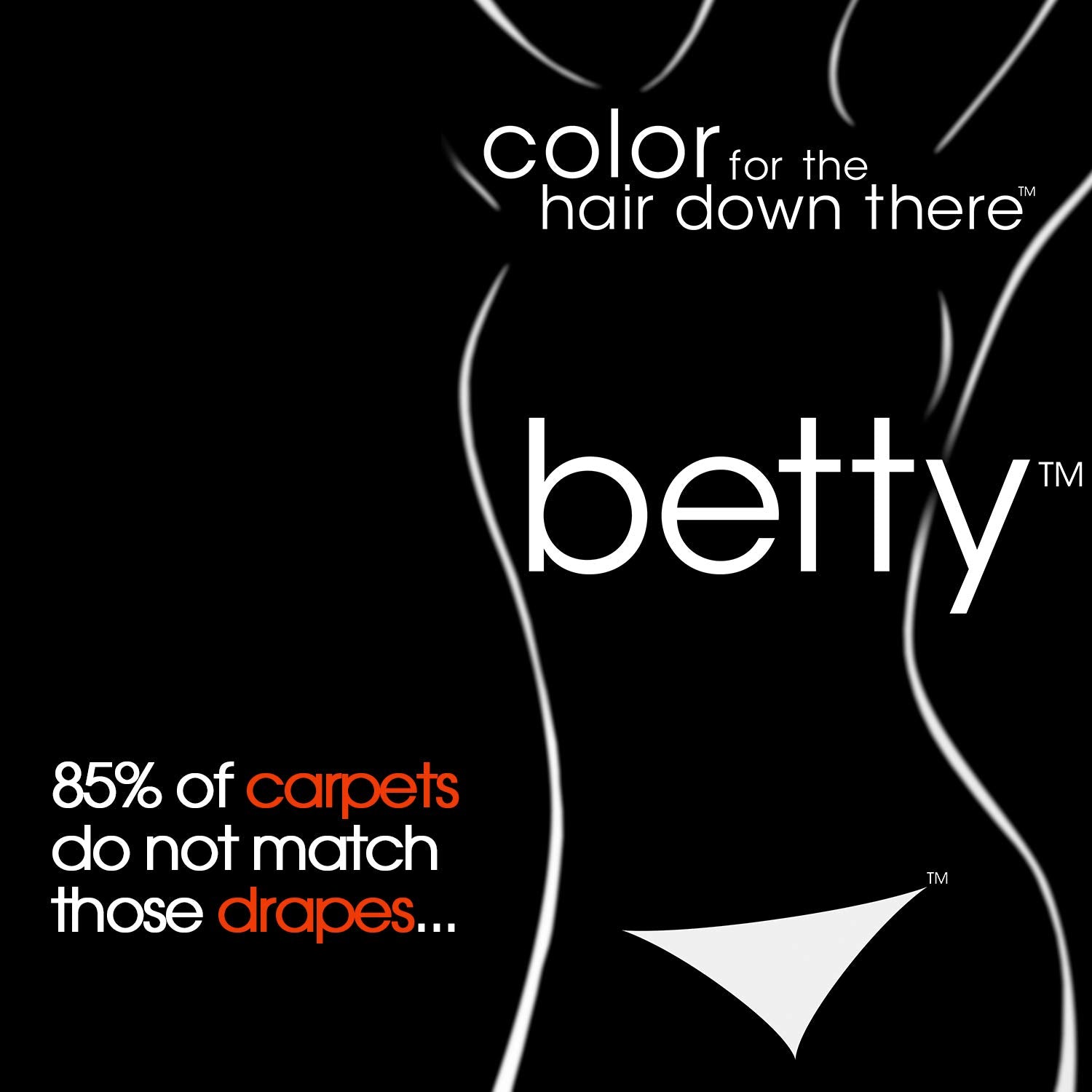 Hair swatch sample with Brown Betty applied showing natural brown tint and blended finish