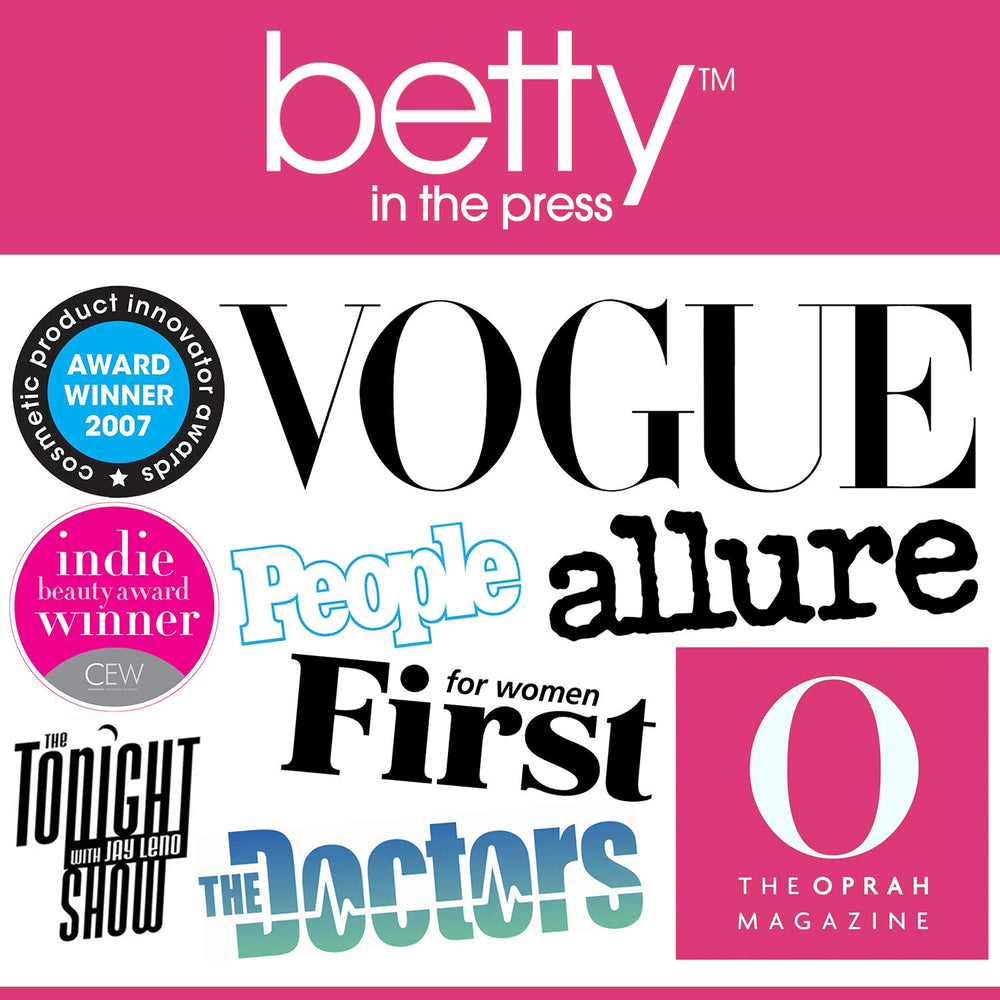 Brown Betty kit held in hand to show compact size and travel-friendly convenience by Betty Beauty