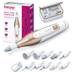 Beurer MP64 front view showing cordless handpiece and controls for easy handling