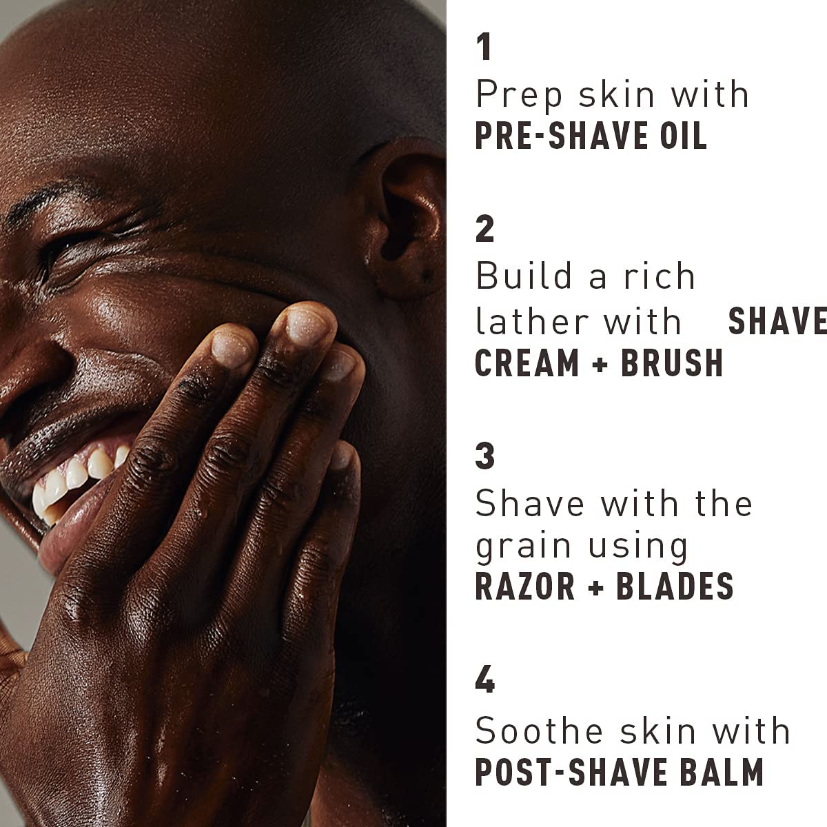 Bevel replacement blades next to razor for long-term consistent shaving performance